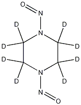 N,N'-Dinitrosopiperazine-d8 Structure