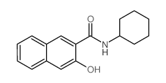 2-Naphthalenecarboxamide,N-cyclohexyl-3-hydroxy- structure