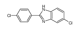 5-CHLORO-2-(4-CHLOROPHENYL)BENZIMIDAZOLE Structure