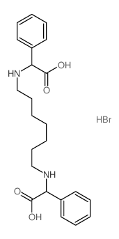 Benzeneacetic acid, a,a'-(1,7-heptanediyldiimino)bis-, dihydrobromide (9CI)结构式