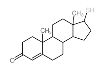 Androst-4-en-3-one,17-mercapto-, (17b)-(9CI) Structure