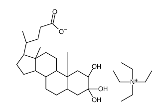 tetraethylammonium (5β)-3α,7α,12α)-trihydroxycholan-24-oate Structure