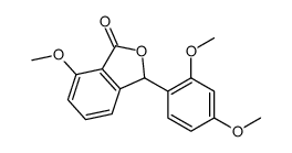 3-(2,4-dimethoxyphenyl)-7-methoxy-3H-2-benzofuran-1-one Structure