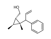 ((1S,2S,3S)-2,3-dimethyl-2-(1-phenylallyl)cyclopropyl)methanol结构式
