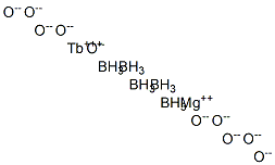 pentaboron magnesium terbium(3+) decaoxide Structure