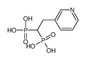 [2-(3-pyridinyl)ethylidene-1,1]bis(phosphonic acid) Structure