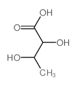 Butanoic acid,2,3-dihydroxy-, (2R,3R)-rel- structure