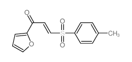 1-(2-furyl)-3-(4-methylphenyl)sulfonyl-prop-2-en-1-one结构式