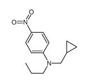 N-(环丙基甲基)-4-硝基-n-丙基苯胺结构式