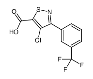 4-chloro-3-[3-(trifluoromethyl)phenyl]-1,2-thiazole-5-carboxylic acid Structure