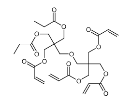 四丙烯酸、2,2'-[氧双(亚甲基)]双[2-(羟甲基)-1,3-丙二醇]二丙酸酯的四元酯化物结构式