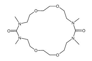 1,3,12,14-tetramethyl-6,9,17,20-tetraoxa-1,3,12,14-tetraazacyclodocosane-2,13-dione结构式