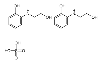 N-(2-羟基乙基)-O-氨基苯酚硫酸盐结构式