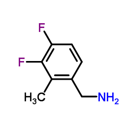 3,4-二氟-2-甲基苄胺结构式