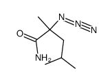 2-azido-2,4-dimethylpentanamide结构式