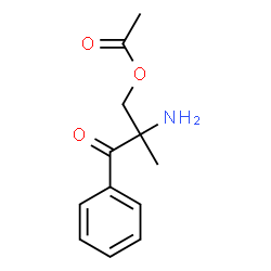 1-Propanone,3-(acetyloxy)-2-amino-2-methyl-1-phenyl-结构式