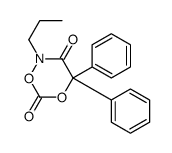 4,4-diphenyl-2-propyl-1,5,2-dioxazinane-3,6-dione Structure