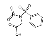 N-nitro-N-(phenylsulfonyl)glycine结构式