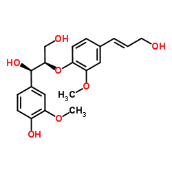 threo-Guaiacylglycerol beta-coniferyl ether Structure