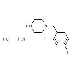 1-(2,4-二氟苯甲基)哌嗪二盐酸结构式