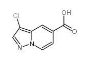 3-氯吡唑并[1,5-a]吡啶-5-羧酸结构式
