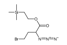 2-trimethylsilylethyl 2-azido-4-bromobutanoate结构式