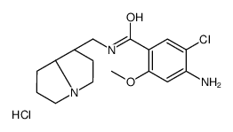 (1S-cis)-4-Amino-5-chloro-N-[(hexahydro-1H-pyrrolizin-1-yl)Methyl]-2-Methoxybenzamide Hydrochloride Hydrate Structure