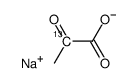丙酮酸钠-2-C结构式