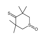 3,3,5,5-tetramethyl-1-oxothiane-4-thione Structure