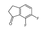 6,7-二氟-2,3-二氢茚-1-酮结构式