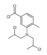 3-[bis(2-chloropropyl)amino]-4-methylbenzoyl chloride Structure