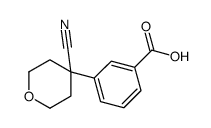 3-(4-氰基四氢-2H-吡喃-4-基)苯甲酸结构式