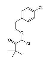 1-chloro-1-[2-(4-chlorophenyl)ethoxy]-3,3-dimethylbutan-2-one结构式