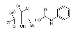 2-(bromomethyl)-1,1,1,3,3,3-hexachloropropan-2-ol,phenylcarbamic acid Structure