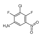 3-chloro-2,4-difluoro-5-nitroaniline Structure