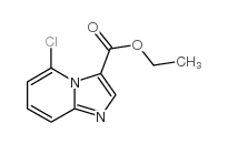 5-Chloro-imidazo[1,2-a]pyridine-3-carboxylic acid ethyl ester Structure