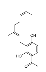 1-[3-(3,7-dimethylocta-2,6-dienyl)-2,4-dihydroxyphenyl]ethanone Structure