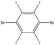 1,4-dibromo-2,3,5,6-tetraiodo-Benzene Structure