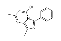 4-chloro-2,8-dimethyl-6-phenylimidazo[1,5-a]pyrimidine结构式