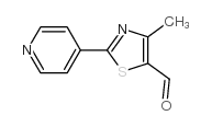 4-甲基-2-吡啶-4-基-1,3-噻唑-5-甲醛结构式