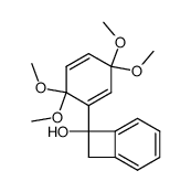 2-(7-Hydroxybicyclo<4.2.0>octa-1,3,5-trien-7-yl)-p-benzoquinone, Bis(dimethyl acetal) Structure