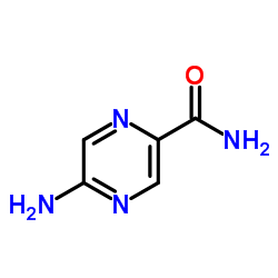 5-氨基吡嗪-2-羧酰胺结构式