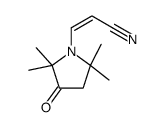 3-(2,2,5,5-tetramethyl-3-oxopyrrolidin-1-yl)prop-2-enenitrile Structure