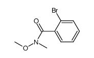 2-溴-N-甲氧基-N-甲基苯甲酰胺结构式