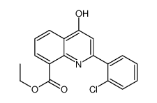 ethyl 2-(2-chlorophenyl)-4-oxo-1H-quinoline-8-carboxylate结构式