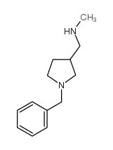 (1-苄基吡咯烷-3-甲基)-甲胺结构式