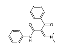 2-benzoyl-3-(dimethylamino)-N-phenylacroylamide Structure