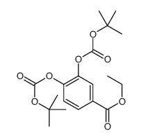 ethyl 3,4-bis[(2-methylpropan-2-yl)oxycarbonyloxy]benzoate Structure