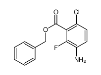 3-氨基-6-氯-2-氟苯甲酸苄酯结构式