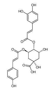 3-O-p-coumaroyl-4-O-caffeoylquinic acid Structure